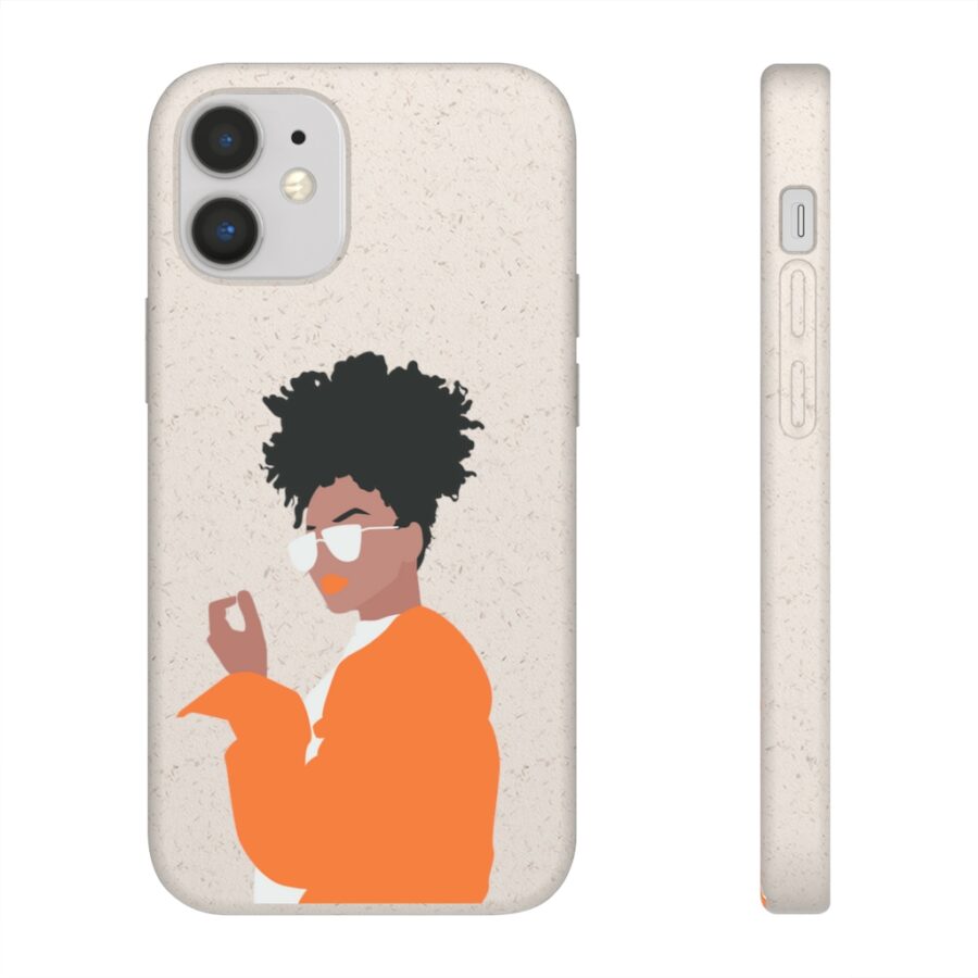 Afro Hair Biodegradable iPhone Case