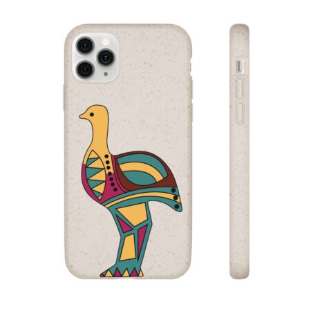 Multicolored Emu Bird Biodegradable iPhone Case