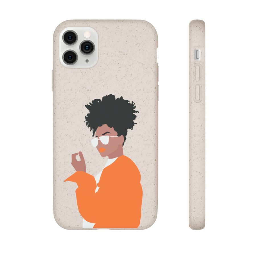afro hair Biodegradable iPhone 11 pro max