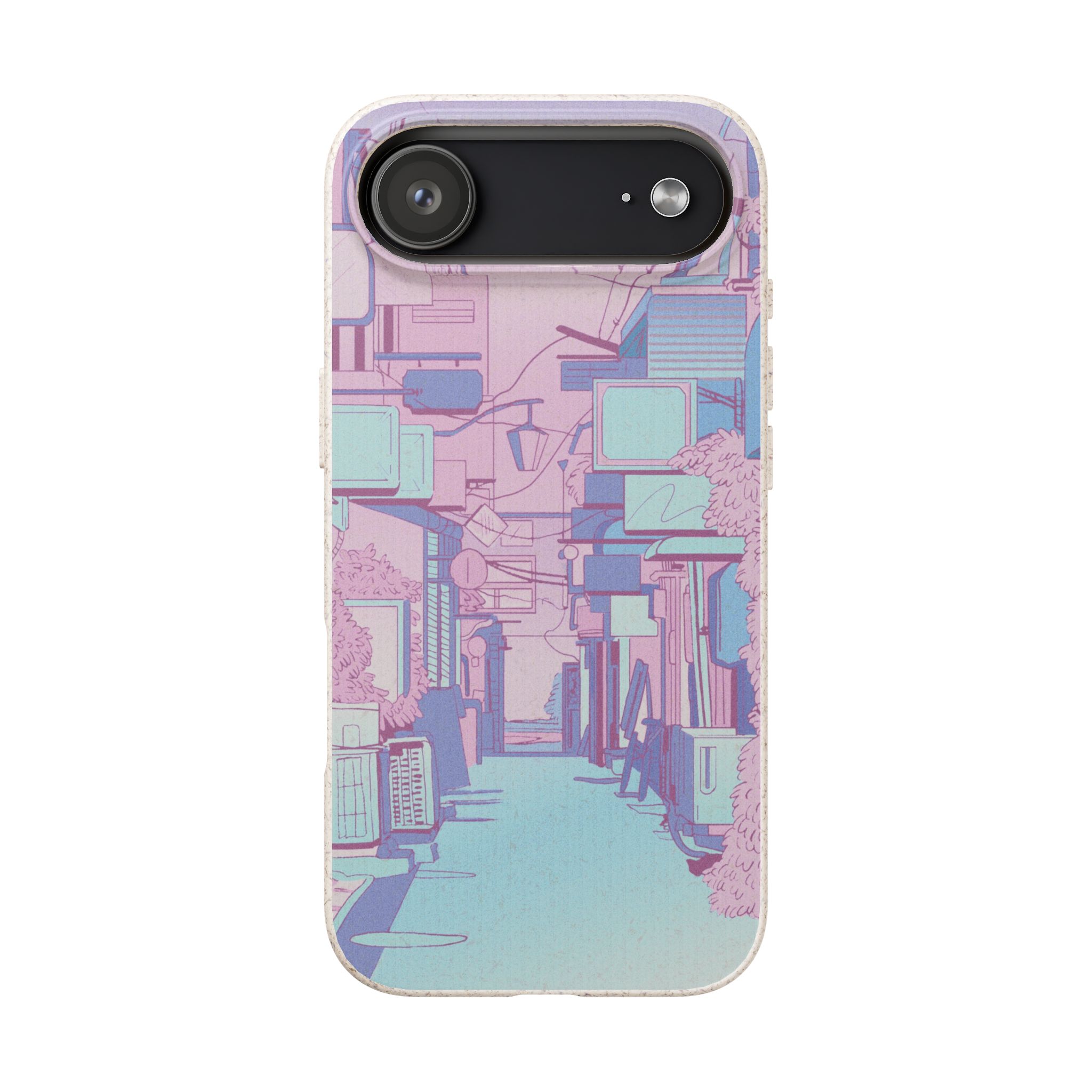 Pink Anime District iPhone Case - Image 18