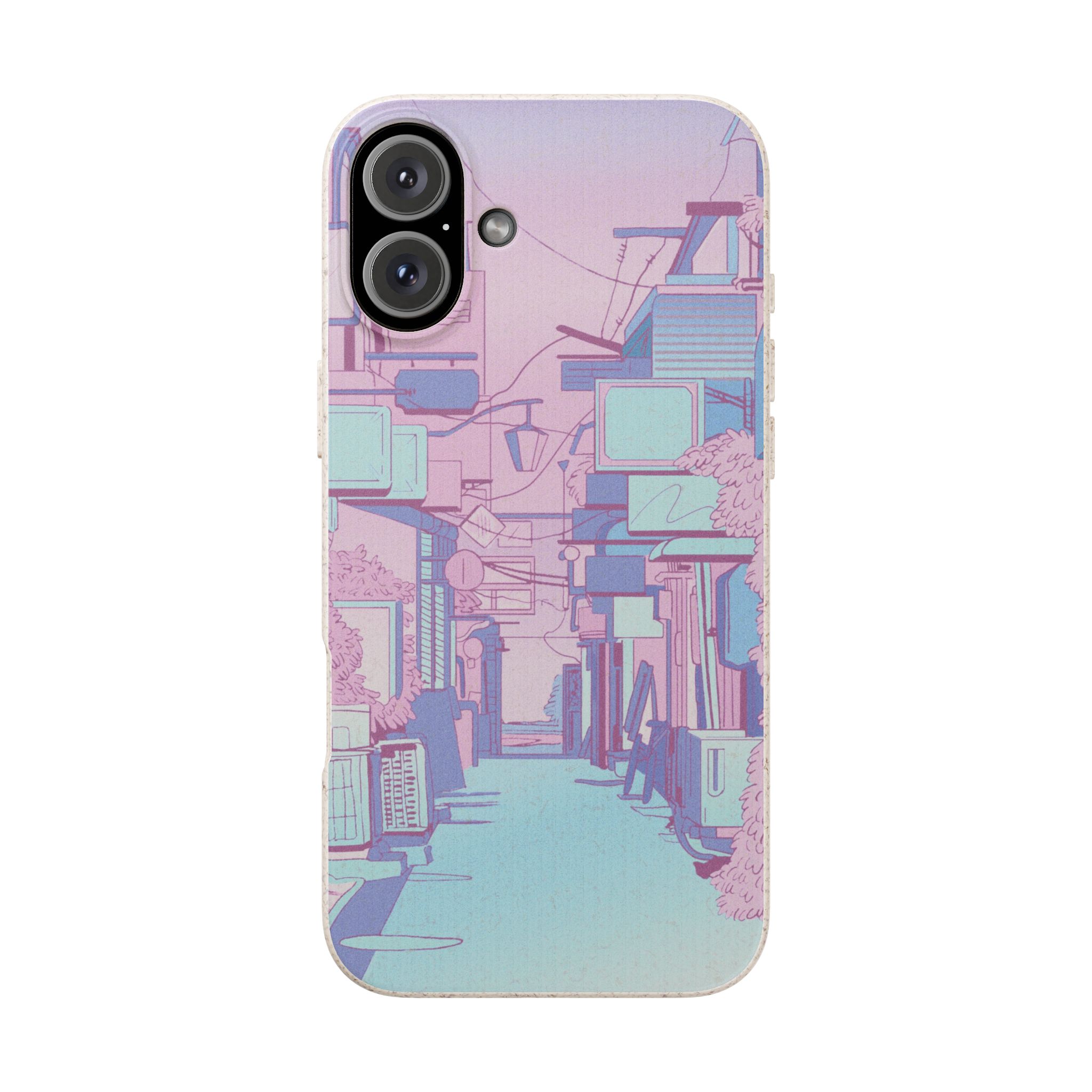 Pink Anime District iPhone Case - Image 15