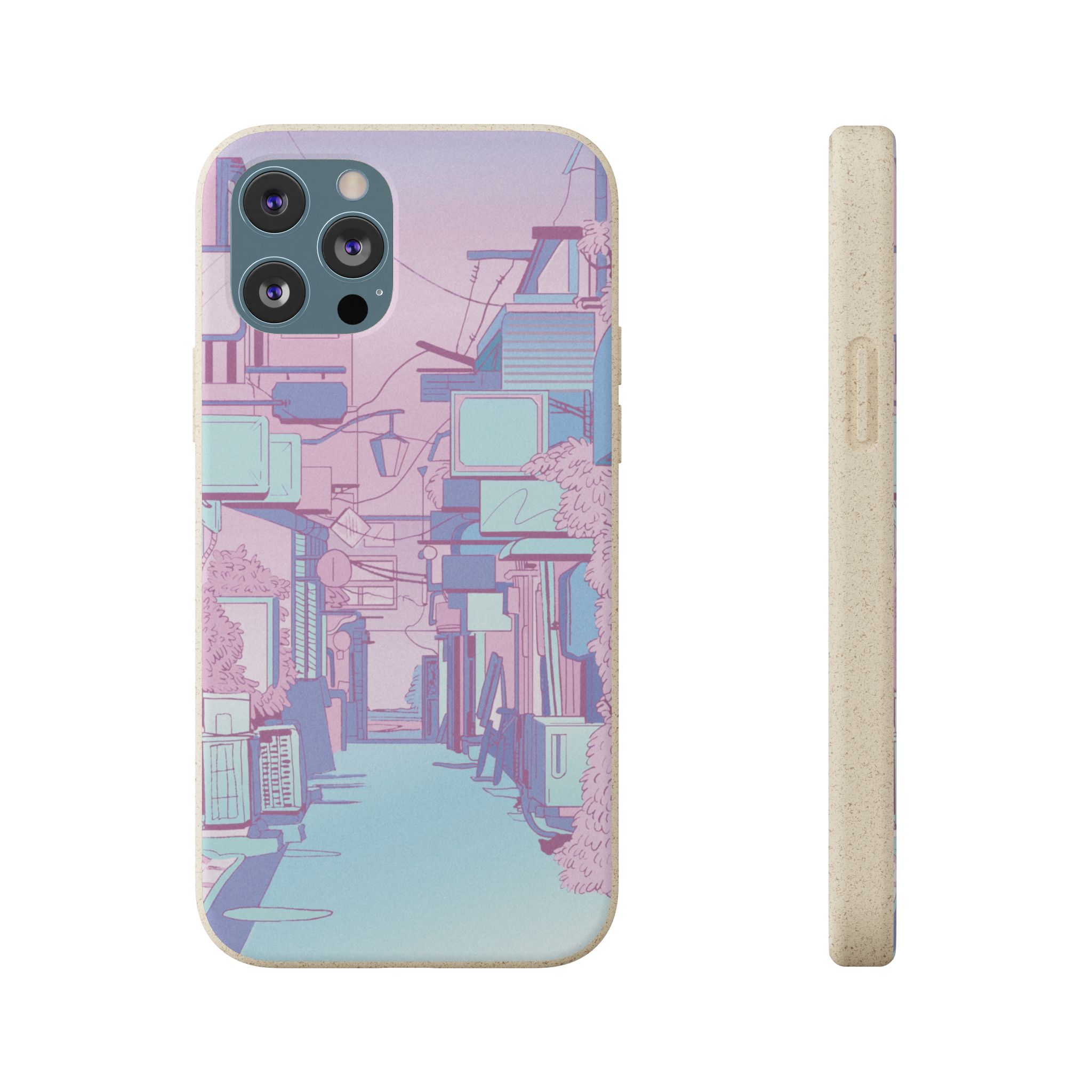 Pink Anime District iPhone Case - Image 7