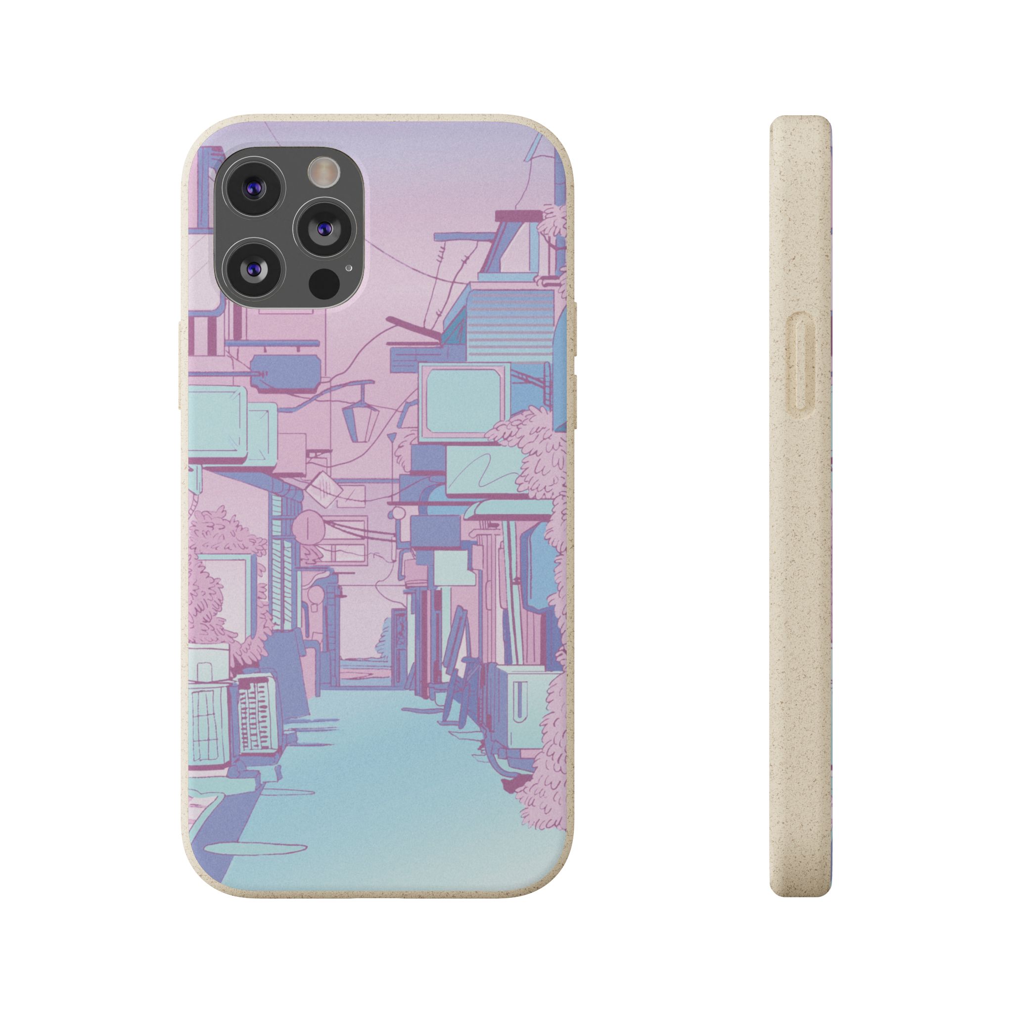Pink Anime District iPhone Case - Image 6