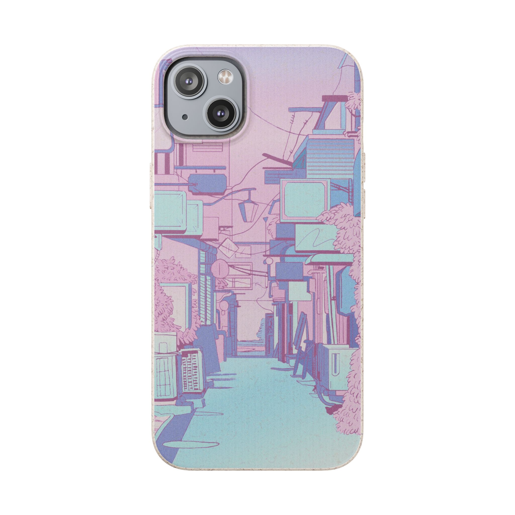 Pink Anime District iPhone Case - Image 26