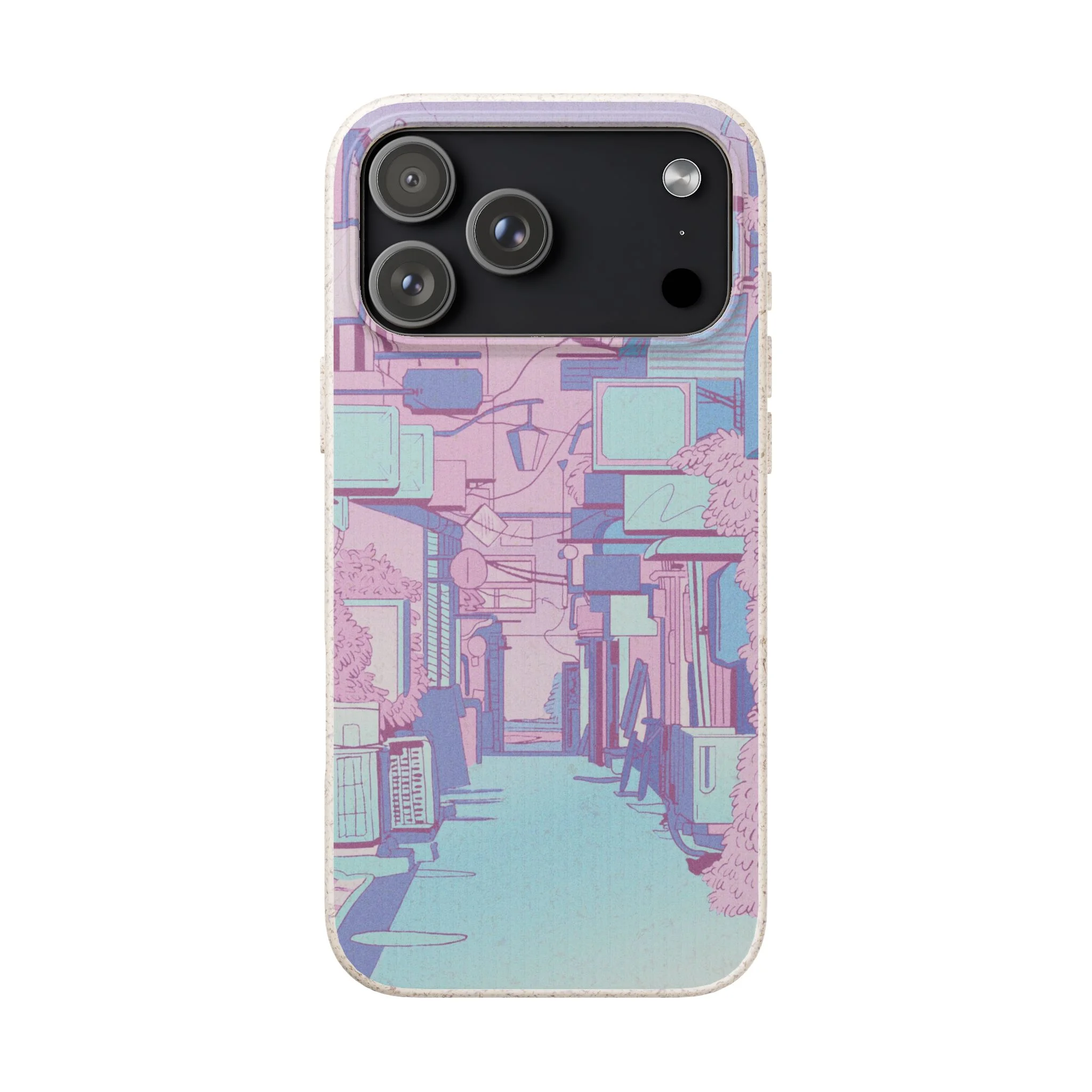 Pink Anime District iPhone Case